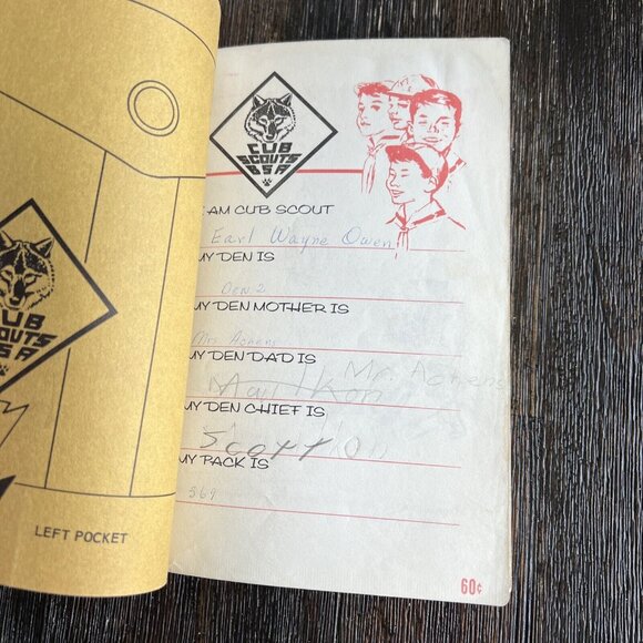 (2) Vintage Cub Scout Books Wolf and Bear Boy Scouts of America BSA 1967 - Picture 2 of 5